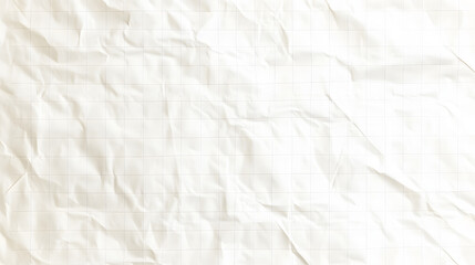 Obraz premium Close-up of a crumpled white sheet of paper with a textured surface, representing imperfection, drafts, and creativity