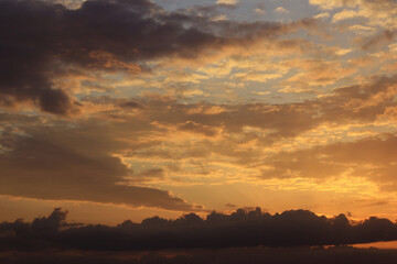 sunset in the mountains