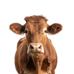 Australian cow isolated on white background