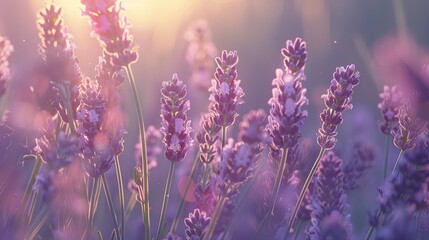 Soft focus on lavender