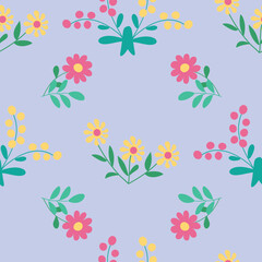 Vector Floral Seamless Pattern