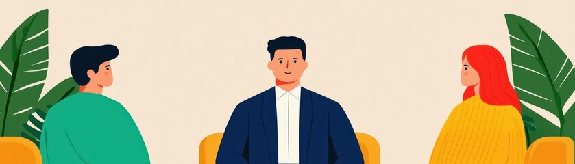 Parents attentively listening to healthcare advice in a warm clinic, discussing the child s well-being, prevention, and long-term care strategies