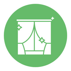 Cleaning Curtains Icon