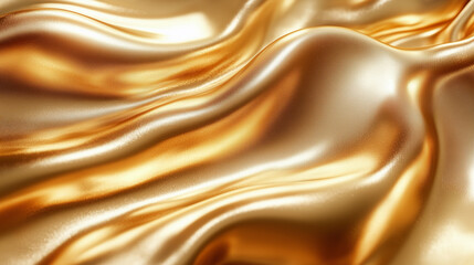 Fototapeta premium Golden background. Abstract golden waves. 