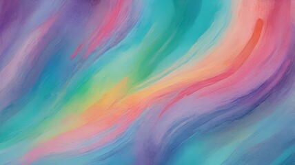 Obraz premium Colorful abstract painting with swirling patterns and vibrant hues for artistic background and copy space