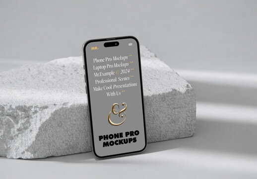 Phone Based On Styrofoam Mockup