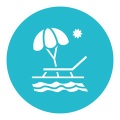 Sun Lounger Icon