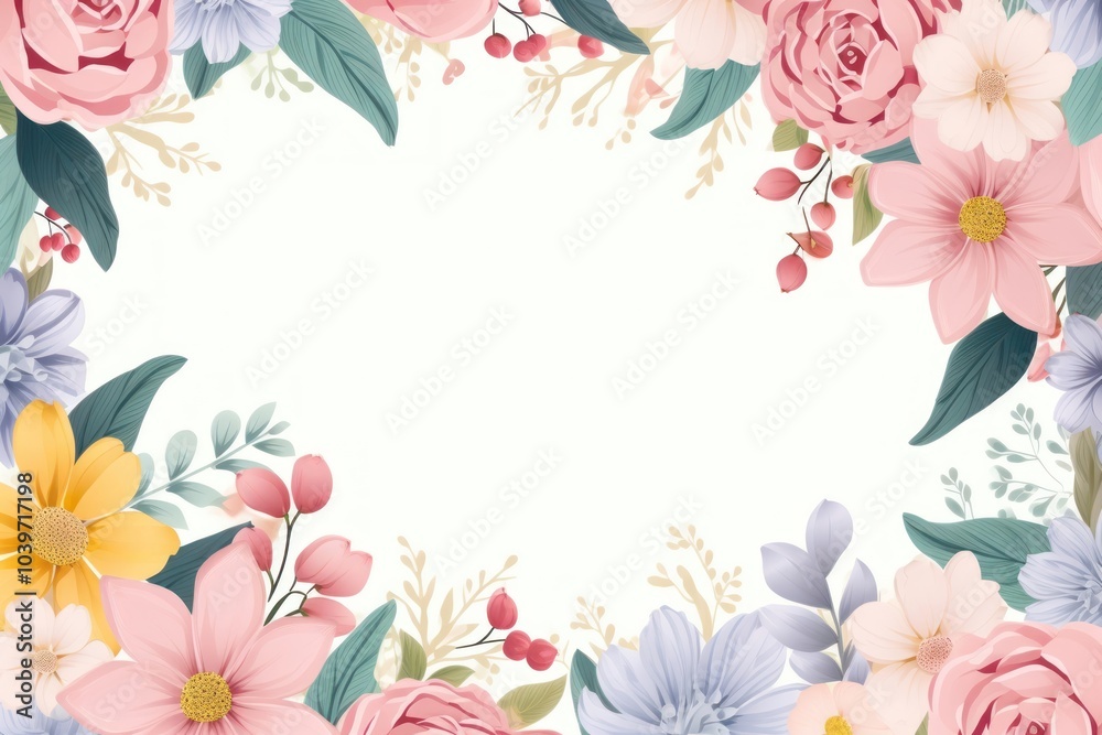 Canvas Prints Flower backgrounds pattern plant.