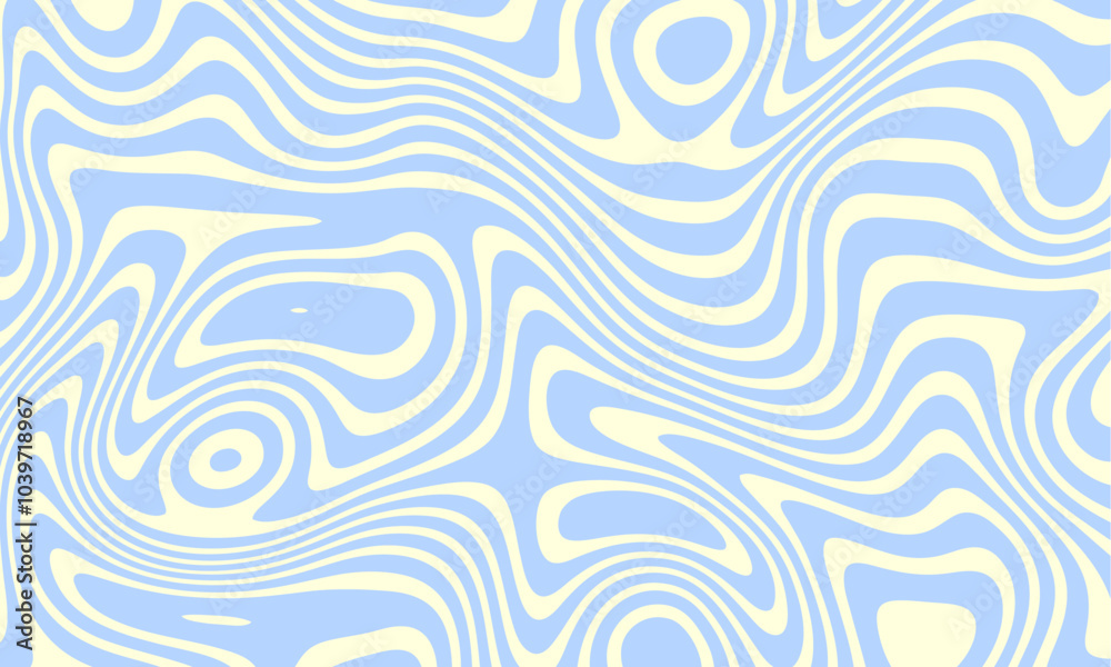 Poster abstract horizontal background with colorful waves. trendy vector illustration in style retro 60s, 7