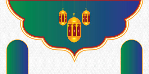 islamic background vector