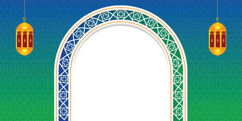 islamic background vector