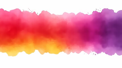 Abstract Watercolor Background with Pink  Orange  and Yellow Colors