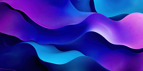Obraz premium A blue and purple wave with a purple and blue background