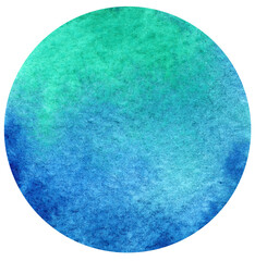 Watercolor hand painted circles texture. Watercolour circle elements for design.