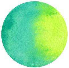 Watercolor hand painted circles texture. Watercolour circle elements for design.