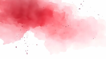 Obraz premium Abstract Red Watercolor Background Pink and White Texture