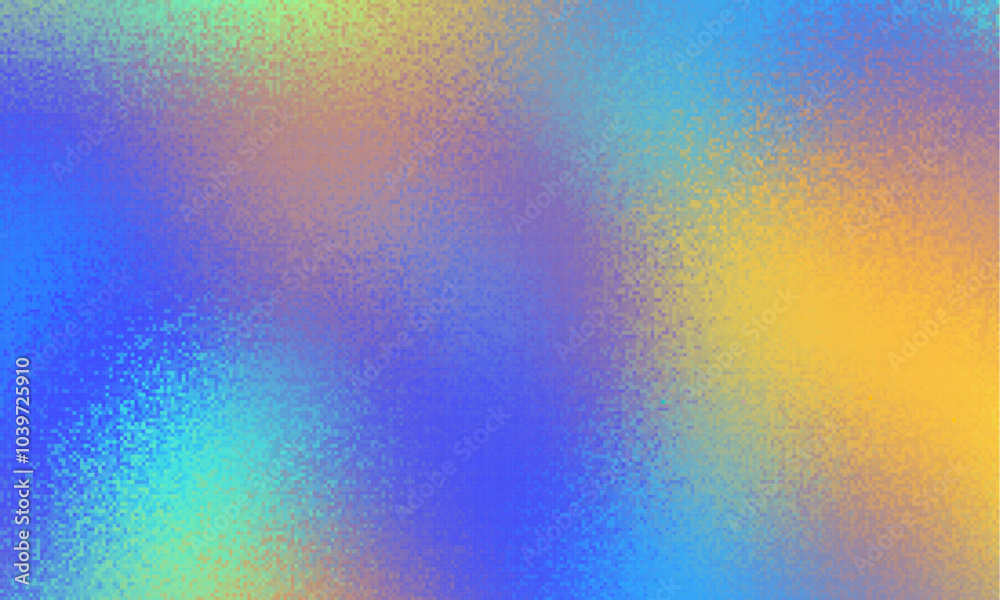 Poster color gradient background, abstract blue grain gradation texture, vector noise texture blur abstract