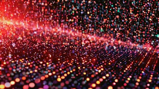 Abstract digital background. Science background. Technological background. Matrix. Binary Code. Falling dots.