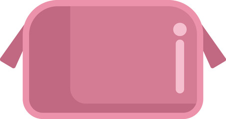 This pink cosmetic bag is perfect for storing makeup and other beauty essentials, with a sleek and modern design