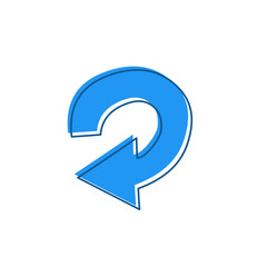 blue arrow vector design