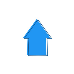 blue arrow vector design