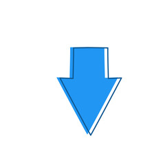 blue arrow vector design