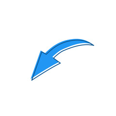 blue arrow vector design