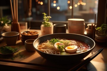 Ramen restaurant meal food.