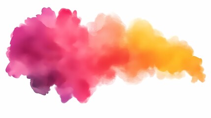 Abstract Watercolor Background  Pink  Orange  and Yellow