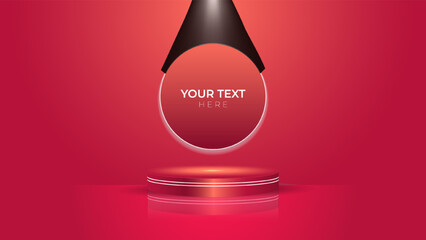 christmas product display background  with copy space