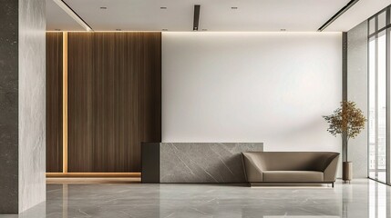 Modern Office Interior with Elegant Design Features