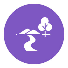 River Landscape Icon
