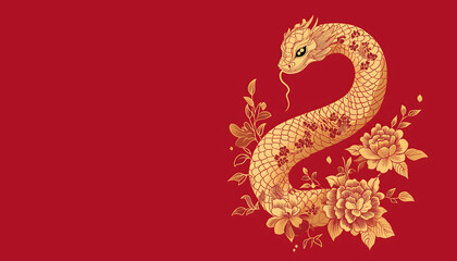 2025 Chinese New Year, year of the Snake, dragon. Chinese zodiac