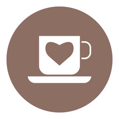 Coffee Heart Icon