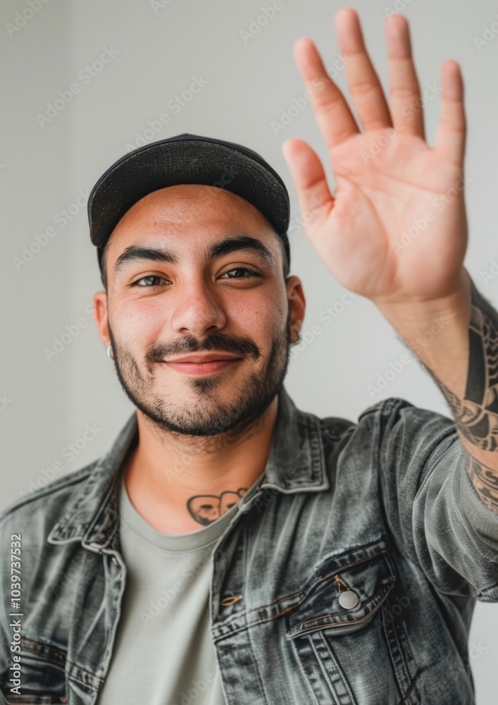 Poster Mexican man portrait photo photography.