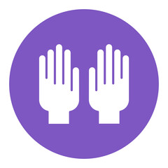 Obraz premium Medical Gloves Icon