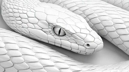 A stunning white reptile skin pattern featuring intricate textures in a seamless design of elegance and beauty