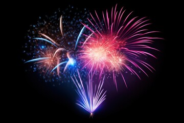 Colorful firework fireworks celebration outdoors.