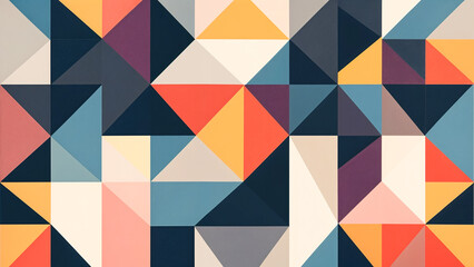 Abstract Geometric Pattern in Vibrant Colors