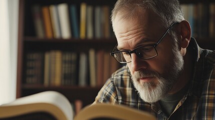 Veteran in higher education, focused on studies in a college classroom with books and digital resources, ready to transition careers