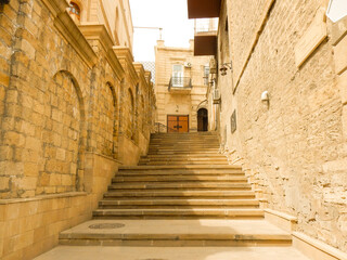 Obraz premium Stone Stairway in Baku, Azerbaijan