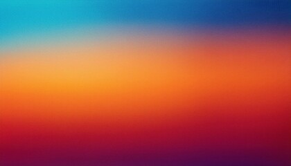 Obraz premium Dynamic Gradient Spectrum. Fusion of Warm Sunset Hues and Cool Sky Tones, Perfect for Modern Posters, Backgrounds, or Presentations with Expansive Copy Space for Text and Design Elements