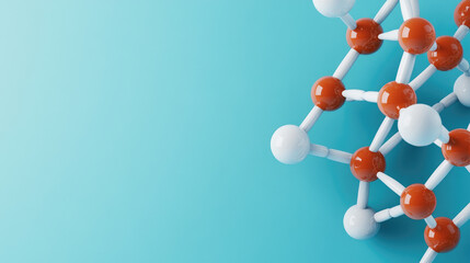 Molecular Technology Background, Abstract representation of molecular structures, showcasing advancements in medical science and technology.
