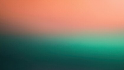 Fototapeta premium Serene Gradient Fusion. Soft Blend of Green, Peach, and Orange Hues with Gentle Transitions. Perfect for Modern Design Concepts, Minimalist Posters, and Relaxing Backgrounds with Ample Copy Space