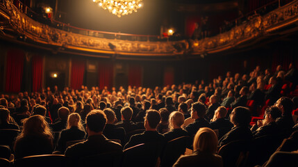 Full auditorium filled with audience during conference