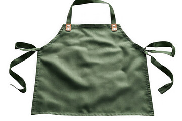 Green Cross-Back Apron isolated on transparent background, png file, no background png file