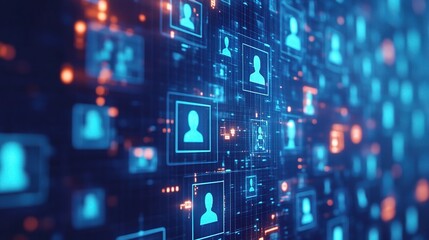 Digital Display of User Profiles and Connections