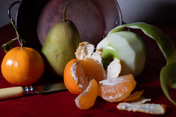 still life with fruit