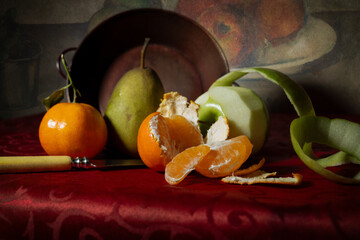 still life with fruits