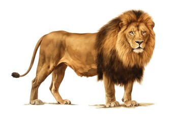 Obraz premium Majestic lion illustration art